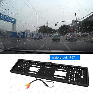 Камера заднего вида Wordcam WCLP-1 / HD / 170° / Ночное видение / IP67 / CMOS / Черный synthetic.ua - Фото 1