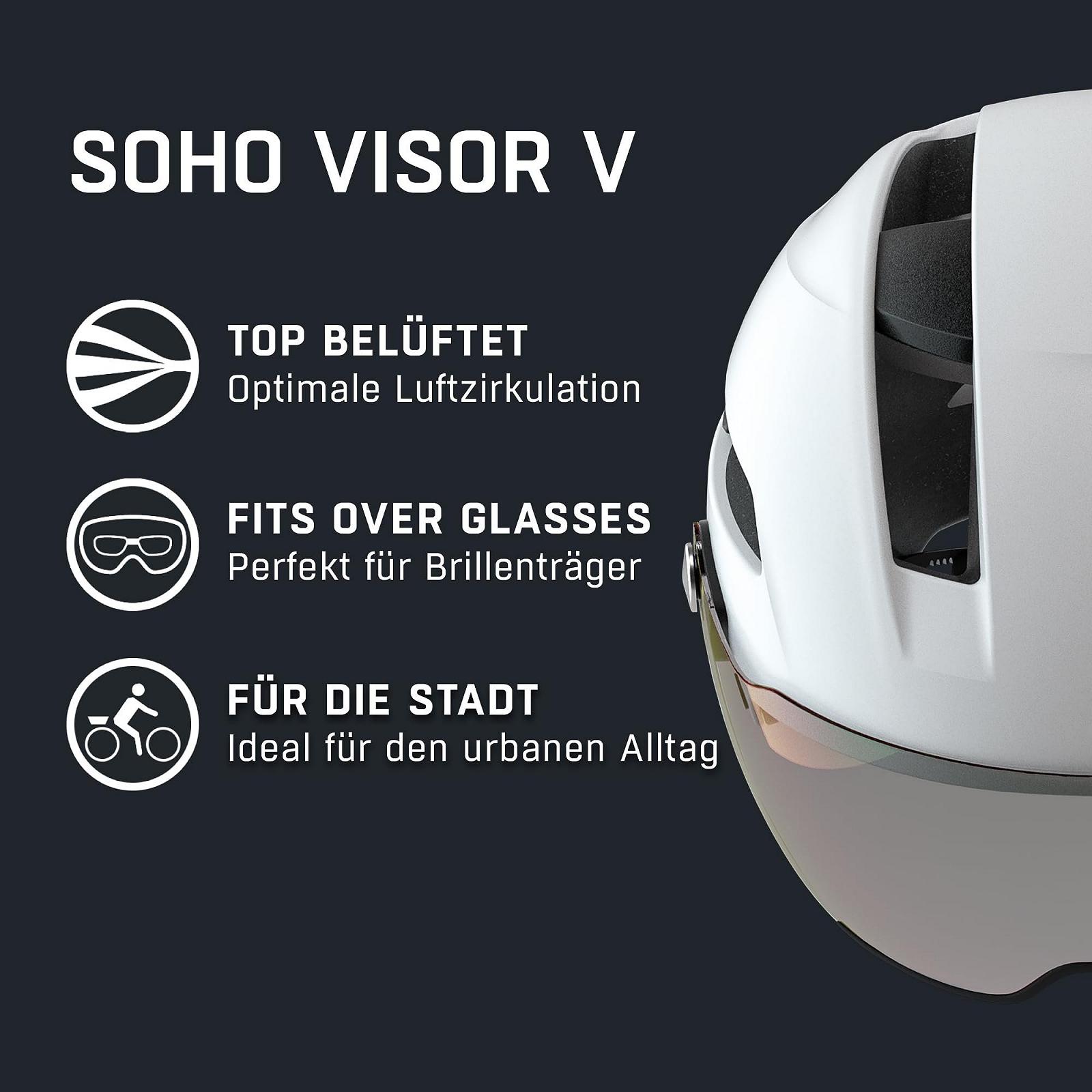 Шолом Alpina SOHO Visor V Унісекс, для дорослих, чорний, фото №2