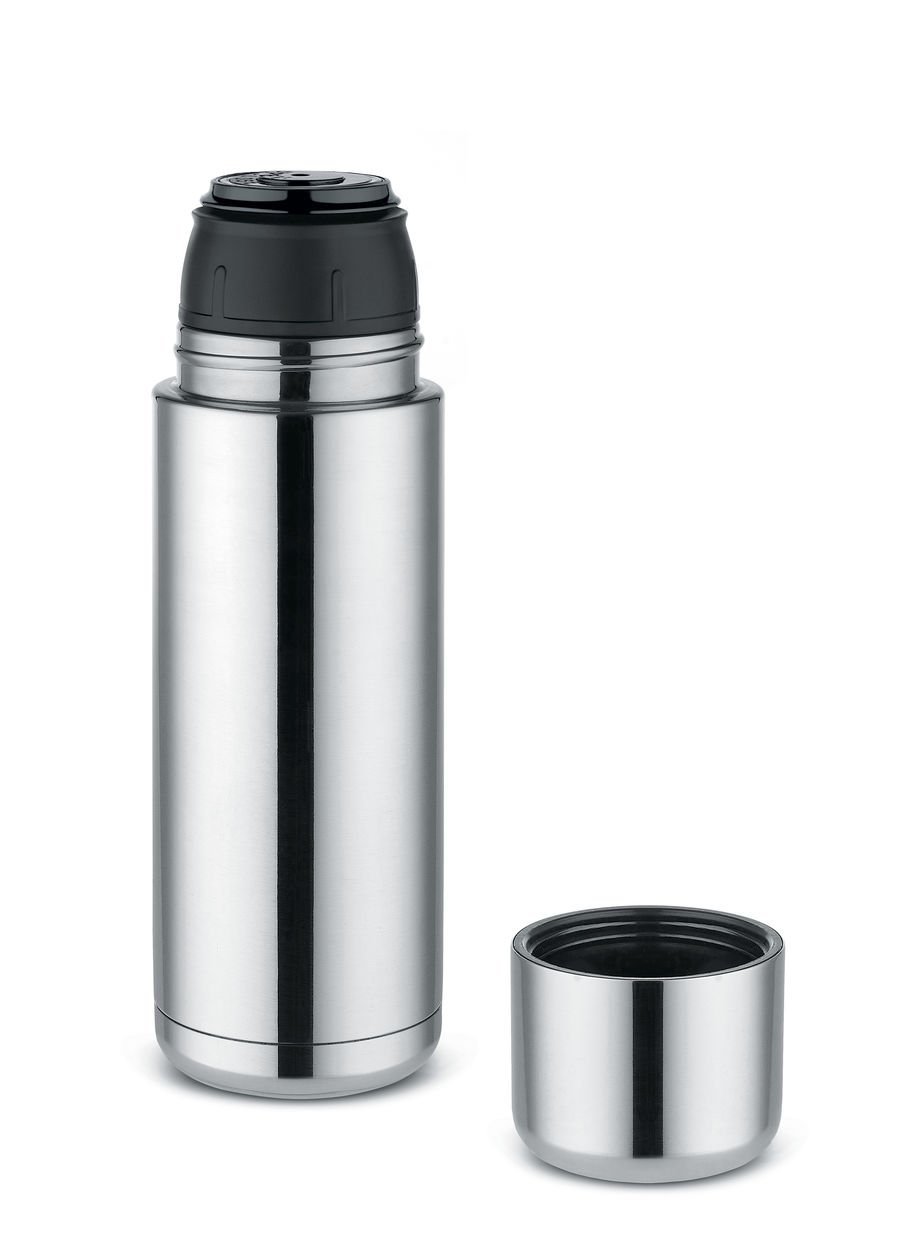 Термос Alessi Nomu NF04 18/10 нержавіюча сталь дзеркальне полірування, термопластична смола, 6.4 x 6.4 x 20 см, сріблястий, фото №2 Термос Alessi Nomu NF04 18/10 нержавіюча сталь дзеркальне полірування, термопластична смола, 6.4 x 6.4 x 20 см, сріблястий, фото №2