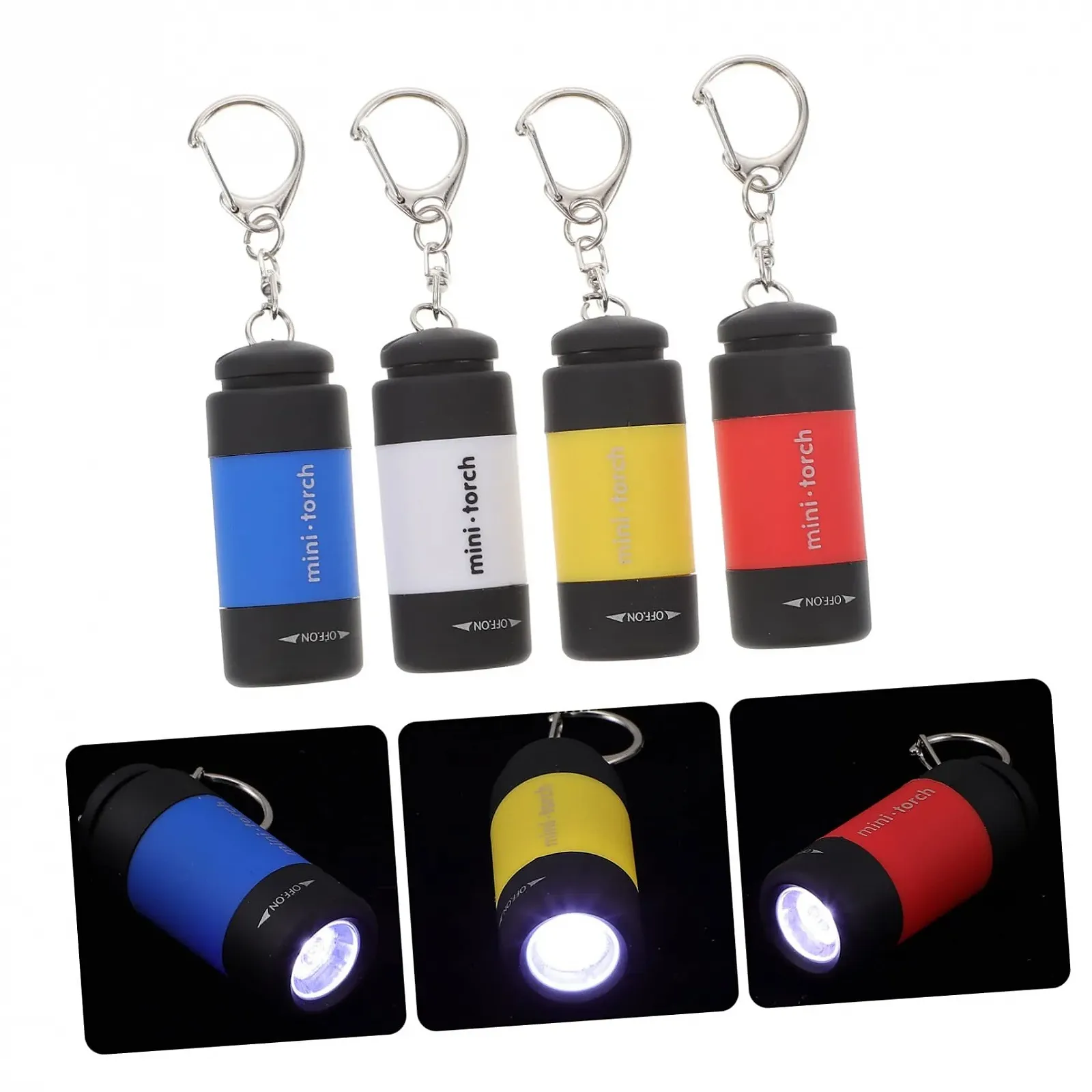 Фонарик-брелок Kisangel Мини USB LED, 8 шт, фото №4 Фонарик-брелок Kisangel Мини USB LED, 8 шт, фото №4