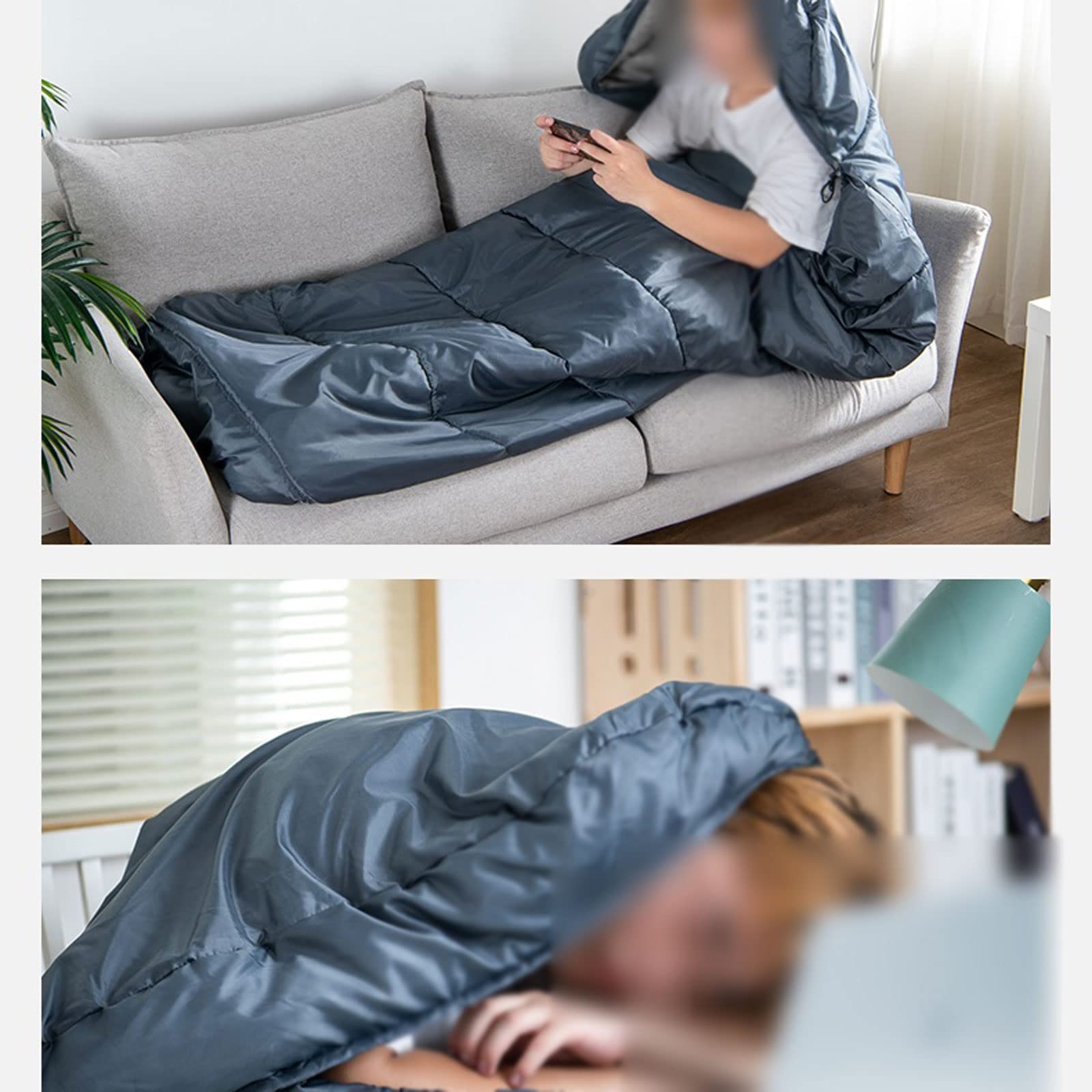 Спальный мешок Großer Camping-Schlafsack Легкий 3-х сезонный Schlafsack с широким отверстием Длинный для отдыха для взрослых, фото №4