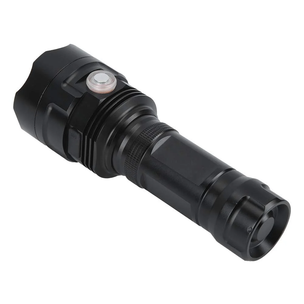 LED Ліхтарик 300-500 м USB Перезаряджуваний та Захист від негоди IPX5 6 Режимів для Пішого туризму/Кемпінгу/Надзвичайних ситуацій 7500K Біле світло, Функція SOS (T1U-90), фото №6