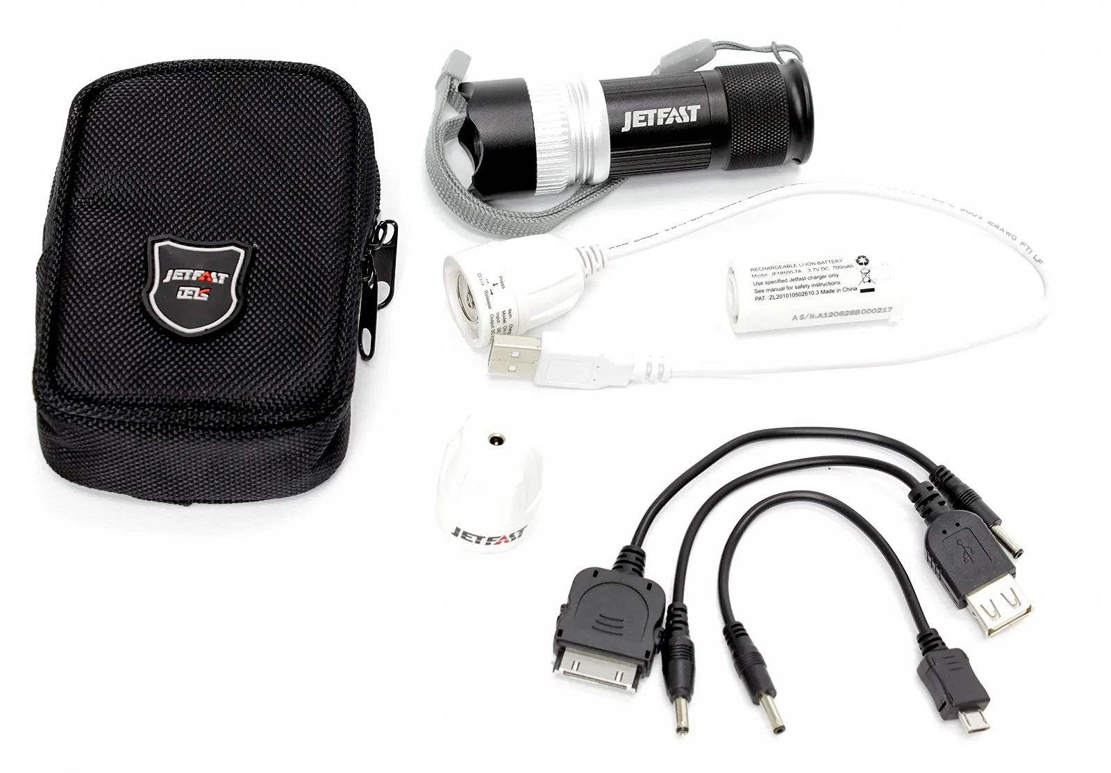 Кишеньковий світлодіодний ліхтар JetFast з PowerPod, що перезаряджається, водонепроникний (99 мм), фото №3