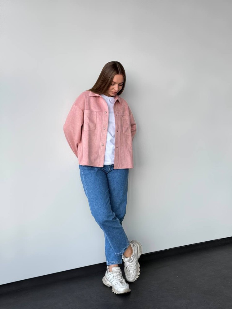 Сорочка жіноча замшева Reload Mohito пудровий, фото №5