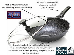 Вок Home Icon Non-Stick Copper Granite Lid 28 см цена на synthetic.ua - Фото 1 Вок Home Icon Non-Stick Copper Granite Lid 28 см synthetic.ua - Фото 1