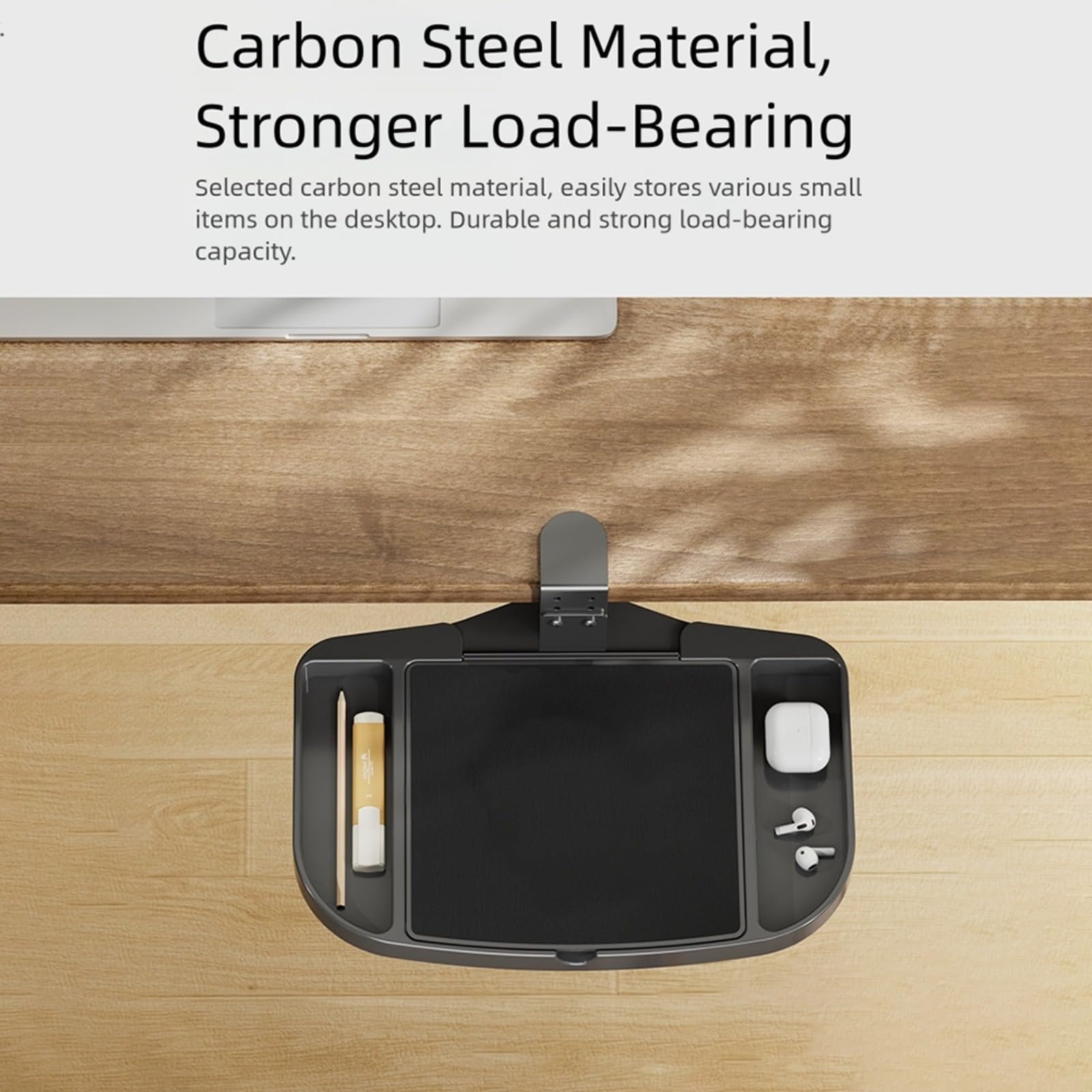 Держатель для ноутбука Настольный Регулируемый Clip-On Pad-Rack Многофункциональный Органайзер для стола Углеродистая сталь, фото №5