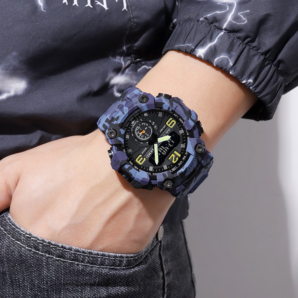 Годинник Skmei 1965CMBU Camo Blue, фото №3