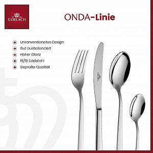 Набор столовых приборов Gerlach Onda на 6 персон, можно мыть в посудомоечной машине цена на synthetic.ua - Фото 1 Набор столовых приборов Gerlach Onda на 6 персон, можно мыть в посудомоечной машине synthetic.ua - Фото 1