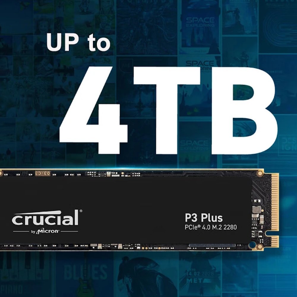SSD накопичувач Crucial P3 PLUS 2TB QLC NAND M.2 NVMe 2280, фото №10