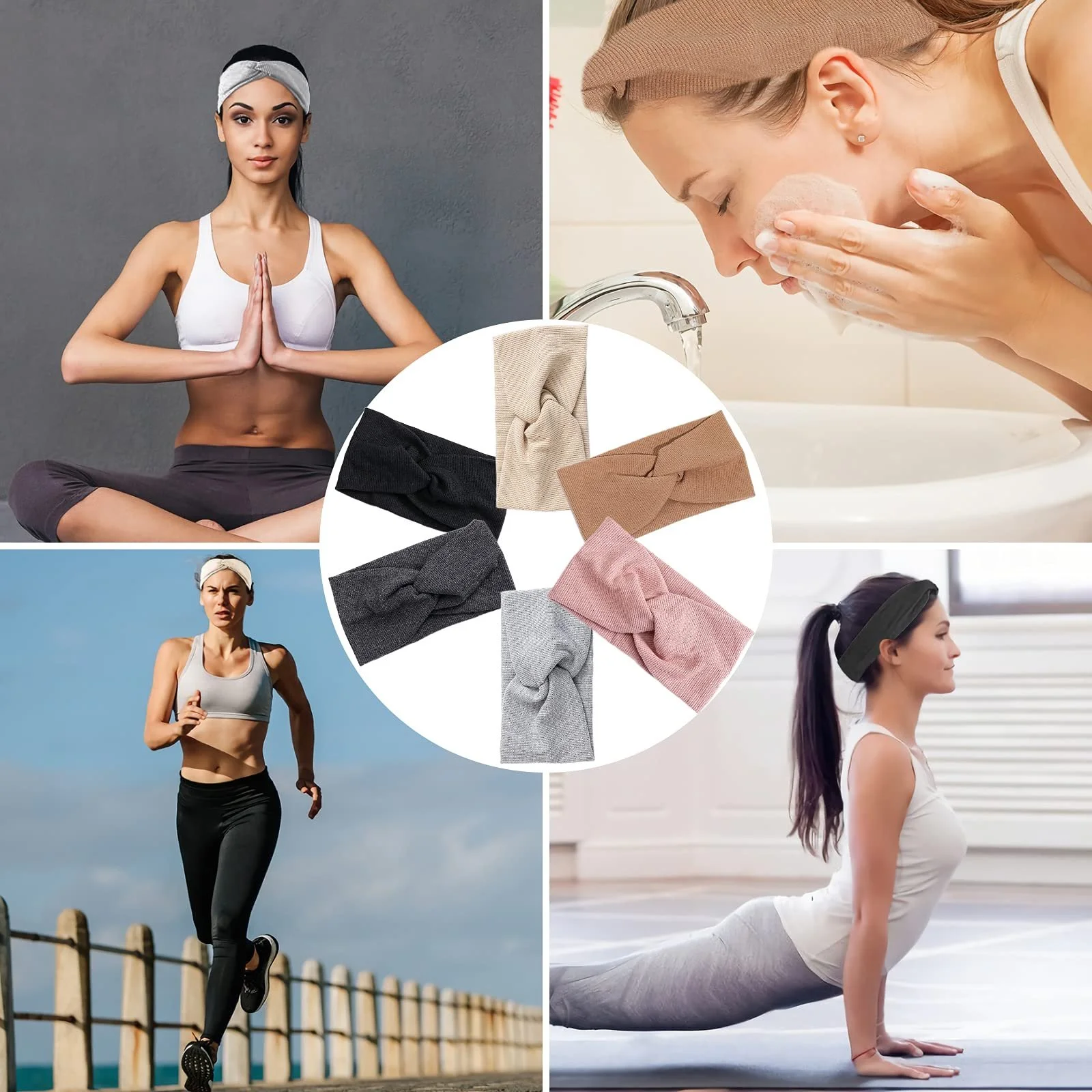 Пов'язка на голову VEGCOO Жіноча Зимова Широка, фото №6