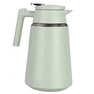 Термос 1.5 л, нержавеющая сталь 304, двойные стенки с вакуумной изоляцией, чайник-кофейник, термос-кувшин, 8 часов тепла / 16 часов холода Зеленый - Фото 1