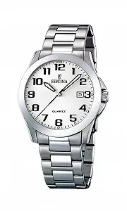 Годинник Festina F16376/7, Білий, Classic and sporty - Фото 1