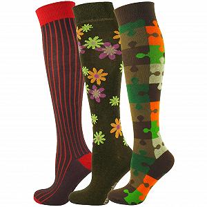 Шкарпетки гольфи Mysocks Жіночі смугасті шкарпетки 3 пари - Фото 1