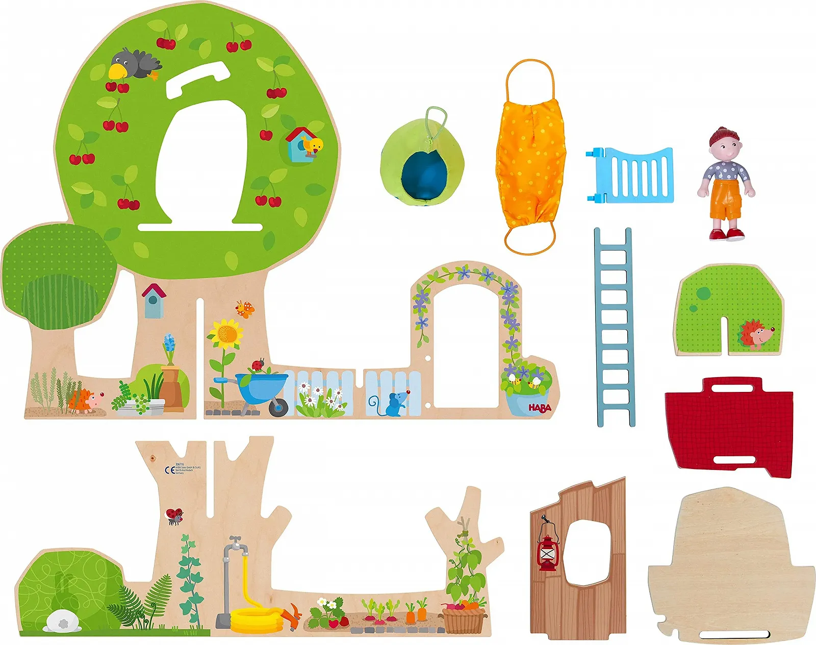 Аксесуари HABA 306716 Little Friends Garden & Forest для ляльки, що гнеться, від 3 років, фото №3