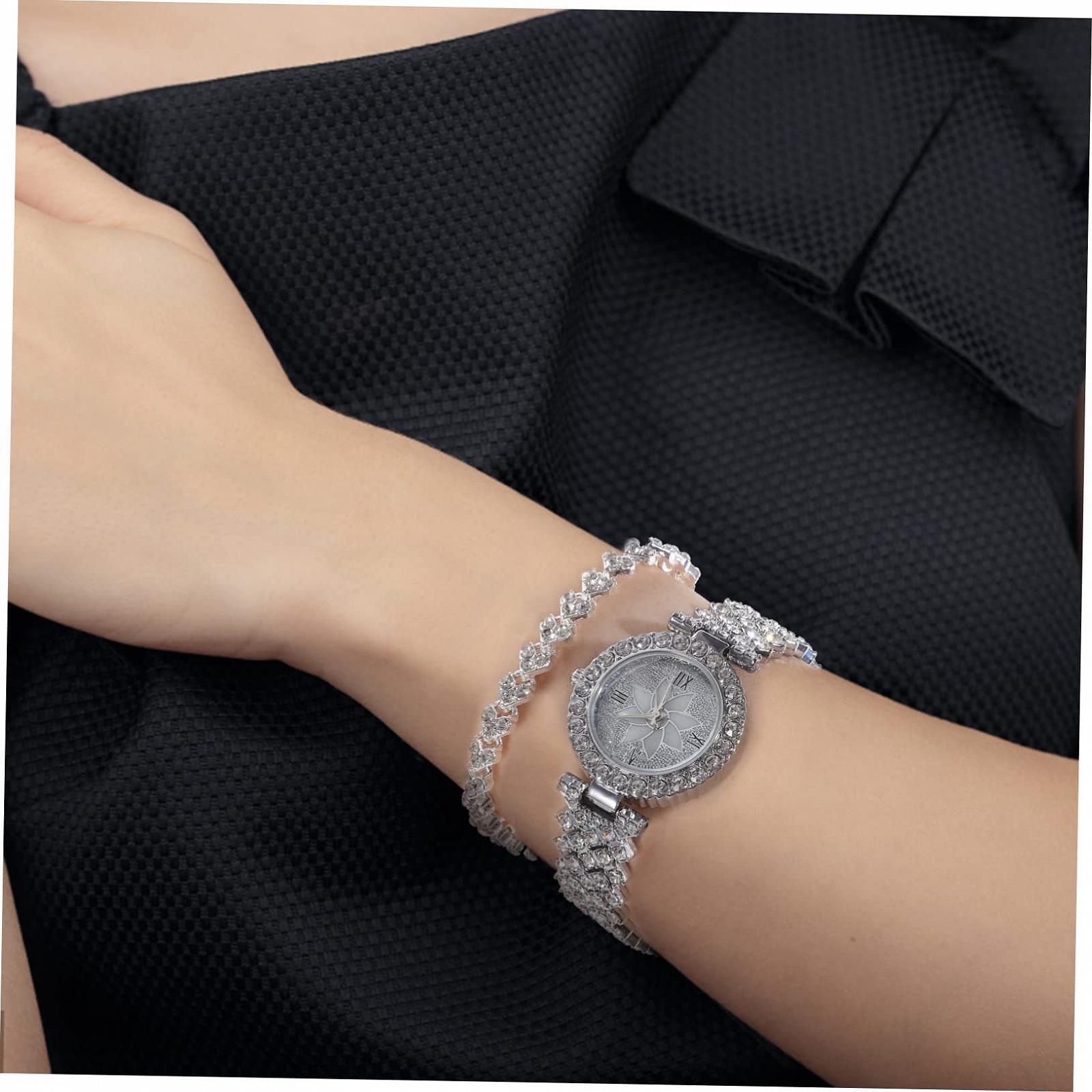 Жіночий Годинник Healvian Кварцовий Іскристий Срібний, фото №3 Жіночий Годинник Healvian Кварцовий Іскристий Срібний, фото №3