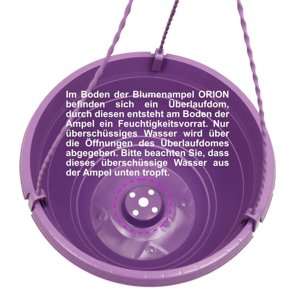 Підвісний кошик Orion Набор 3 шт. 25 см Синьо-фіолетовий, фото №3