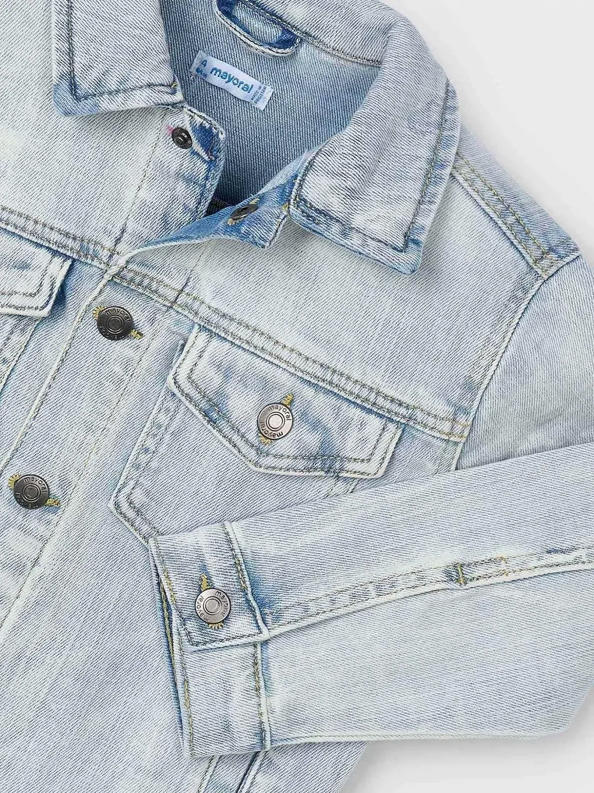 Джинсова куртка Trucker Mayoral Bleach для хлопчиків, фото №3