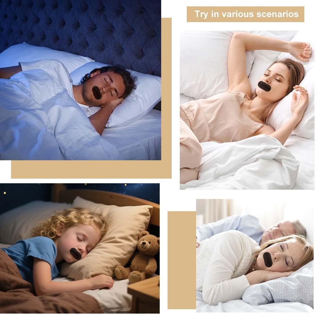 Пластыри для сна 30 шт. Против храпа, против дыхания ртом, гипоаллергенные и дышащие, пластыри против храпа, фото №5