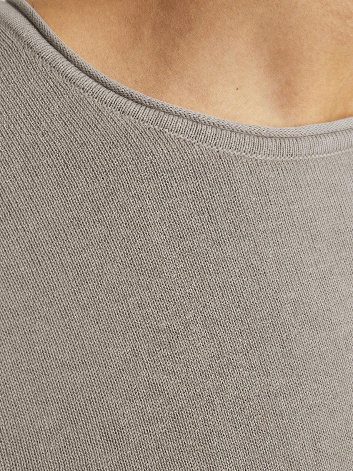 Чоловічий в'язаний джемпер JACK & JONES однотонний в'язаний джемпер, фото №7