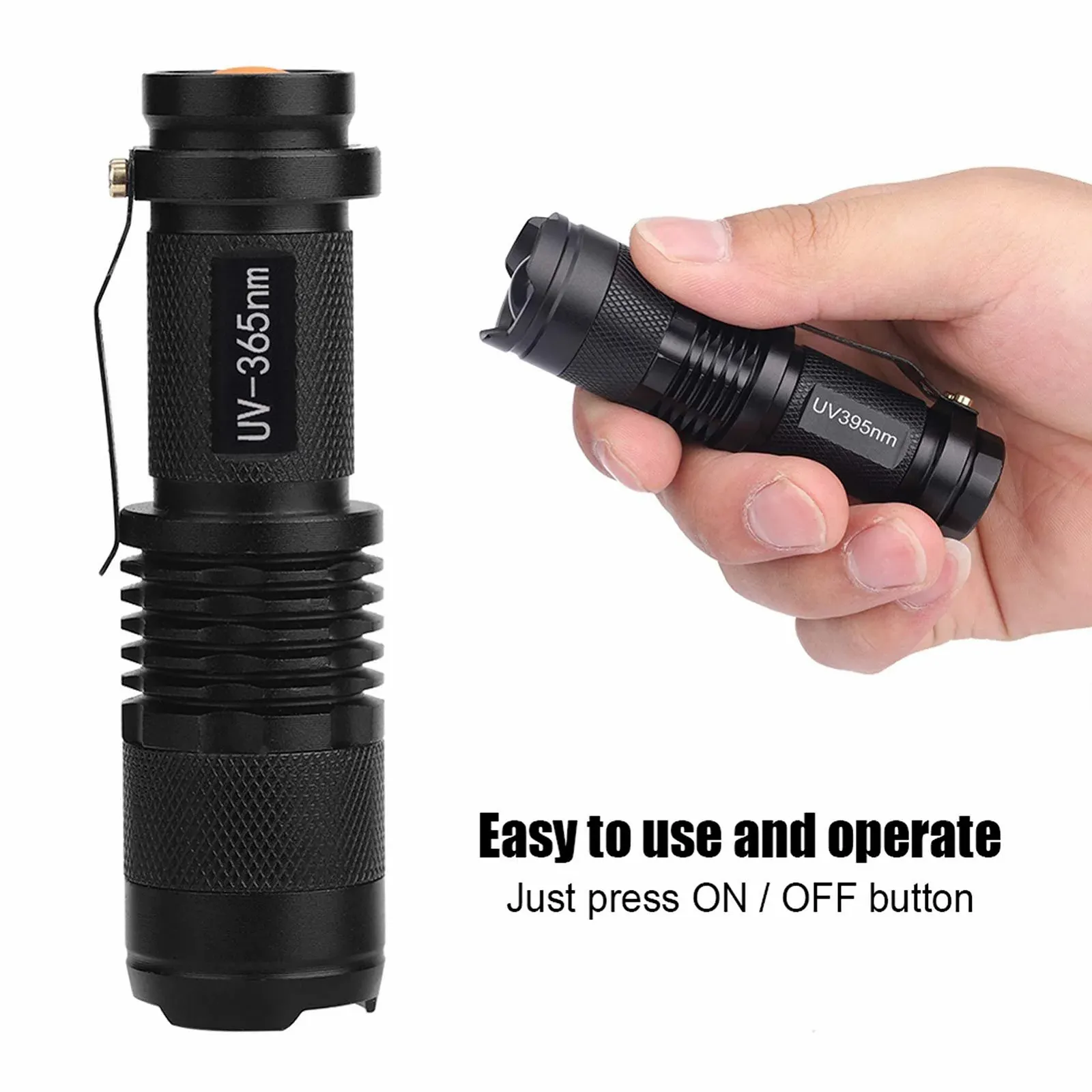 Ультрафиолетовый фонарик LED, ручной, ультрафиолетовая лампа 365 NM, фото №4