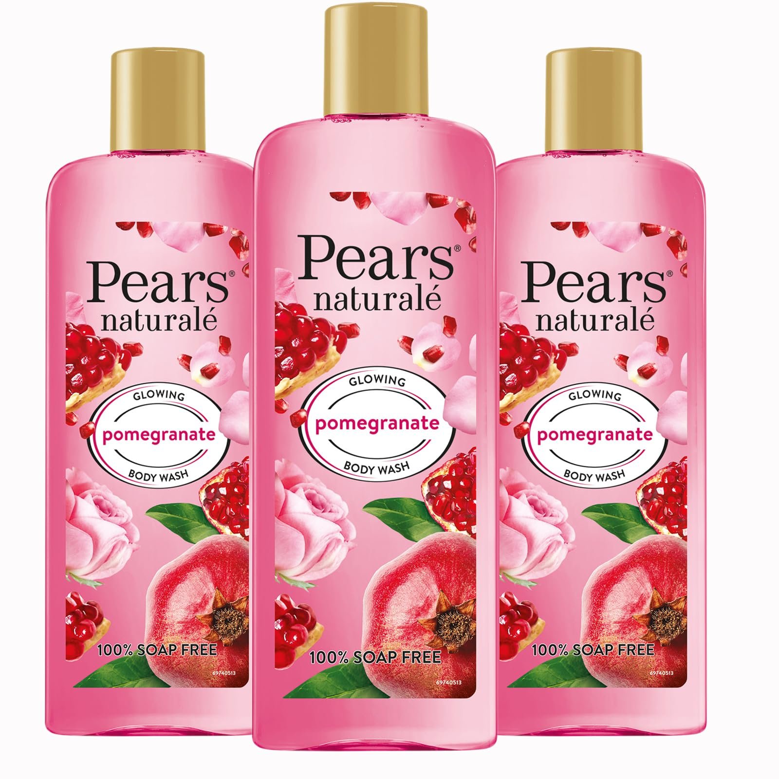 Гель для душа Pears Naturalé Pomegranate 3 x 250 мл, фото №1