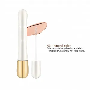 Консилер 2 в 1 Тональна основа + Консилер проти зморшок, Рідкий консилер з пензликом synthetic.ua - Фото 1