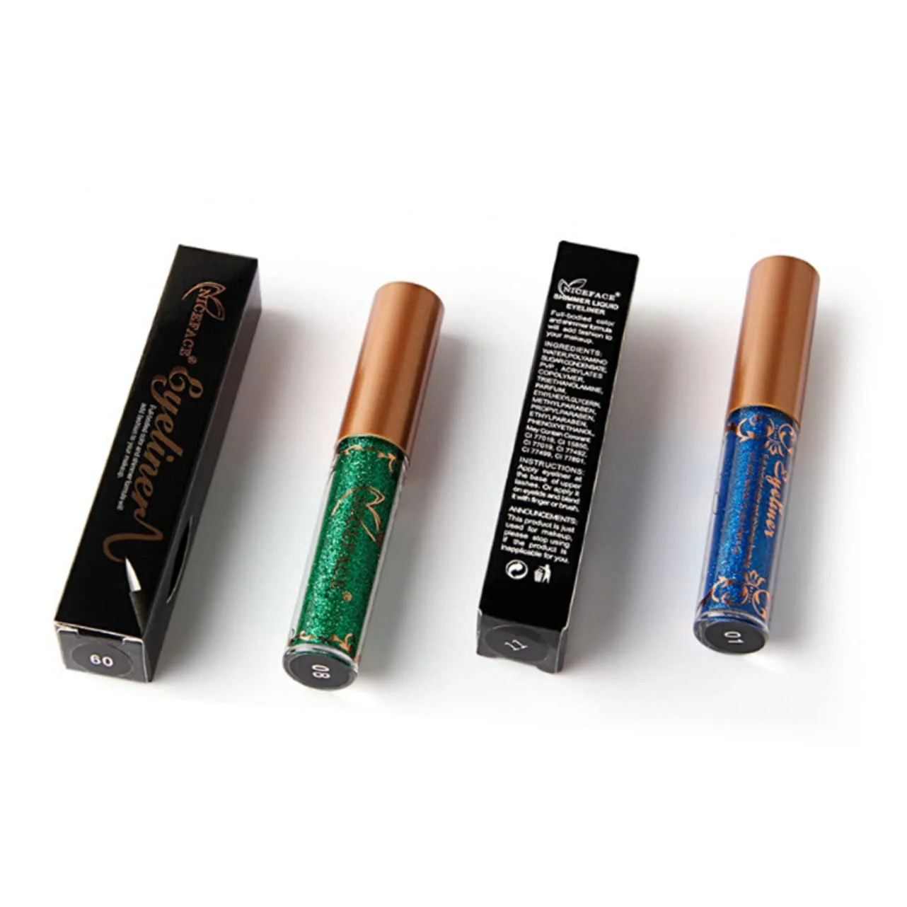 Металлический Eyeliner TOVINANNA 2St Glitzerliner для глаз водостойкая, фото №3