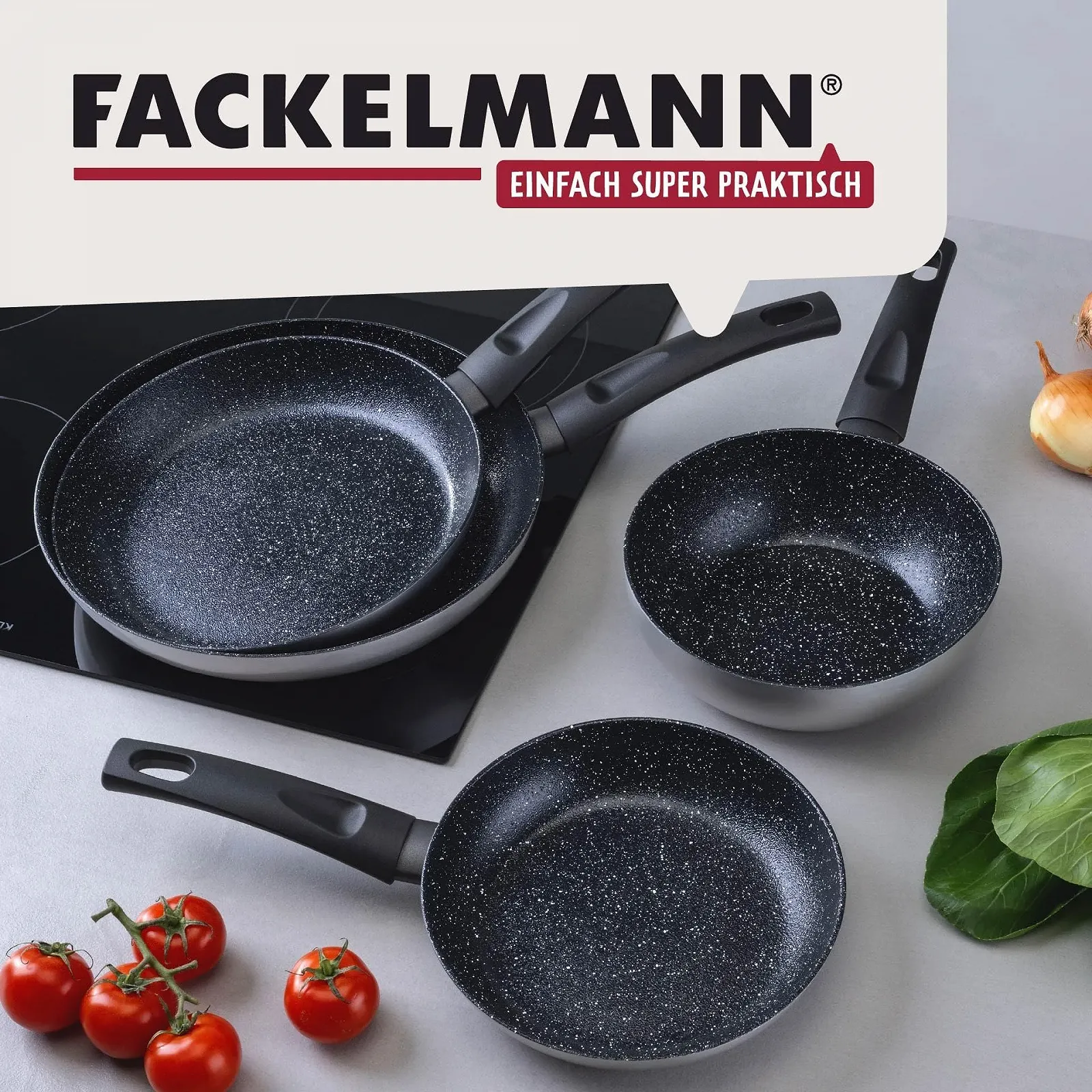 Сковорідка-Wok FACKELMANN Essential Crisp 20 см, перероблений алюміній, керамічне антипригарне покриття, фото №8 Сковорідка-Wok FACKELMANN Essential Crisp 20 см, перероблений алюміній, керамічне антипригарне покриття, фото №8