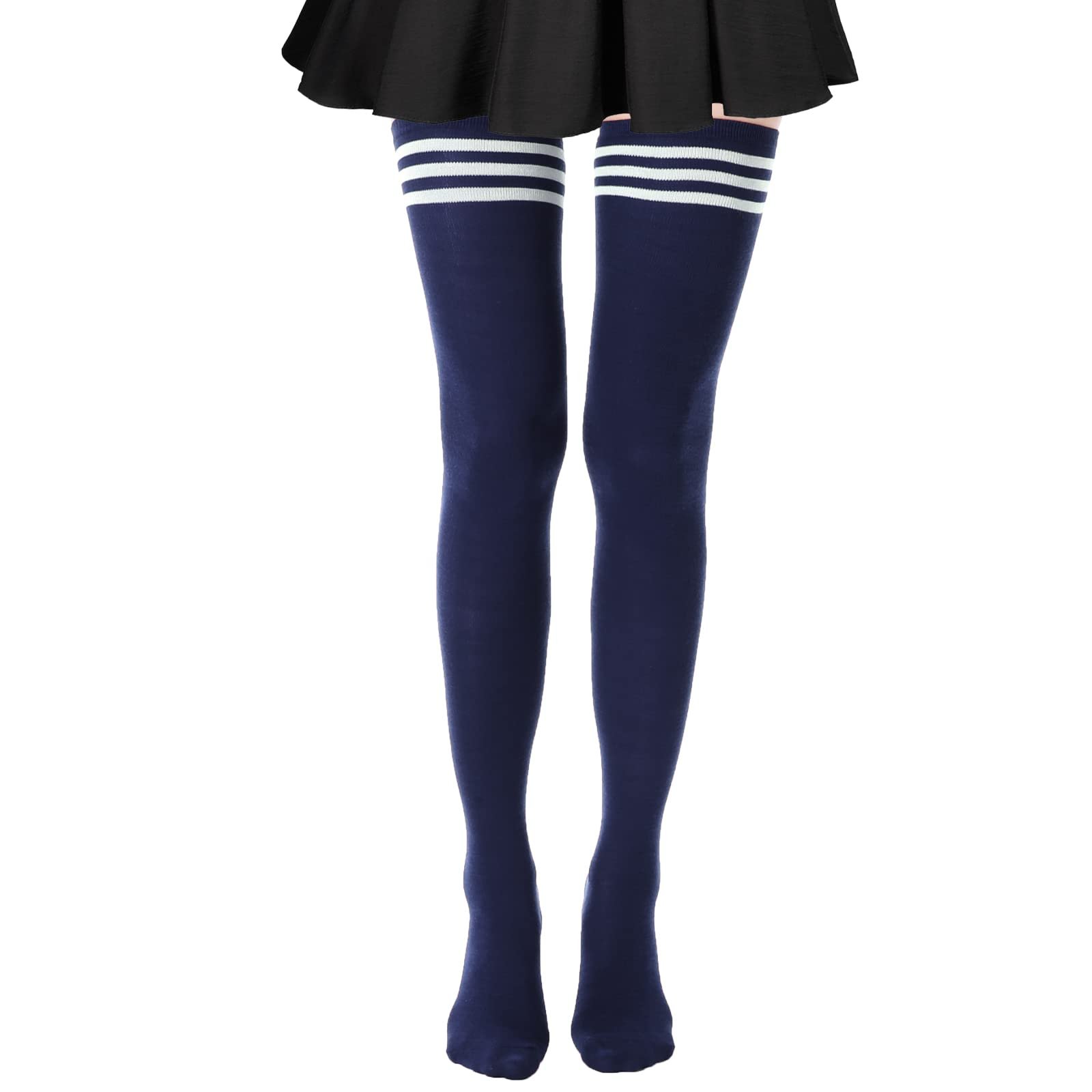 Женские носки DRESHOW Extra Long Over Knee полосатые, фото №8