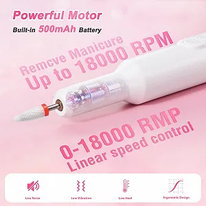 Машинка для нігтів Brencco Professional Wireless, 12-в-1 для гелевих нігтів 18000 об/хв, 8 тримачів для свердлильних головок, подвійна зарядка Type-C ціна на synthetic.ua - Фото 1 Машинка для нігтів Brencco Professional Wireless, 12-в-1 для гелевих нігтів 18000 об/хв, 8 тримачів для свердлильних головок, подвійна зарядка Type-C synthetic.ua - Фото 1