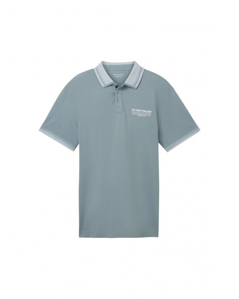 Поло Shirts &amp; Polo's 1040823-27475 Tom Tailor Блакитний S, фото №5