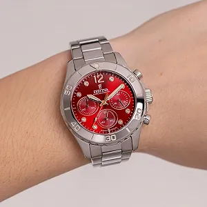 Женские часы Festina Bordeaux, стальной браслет synthetic.ua - Фото 1