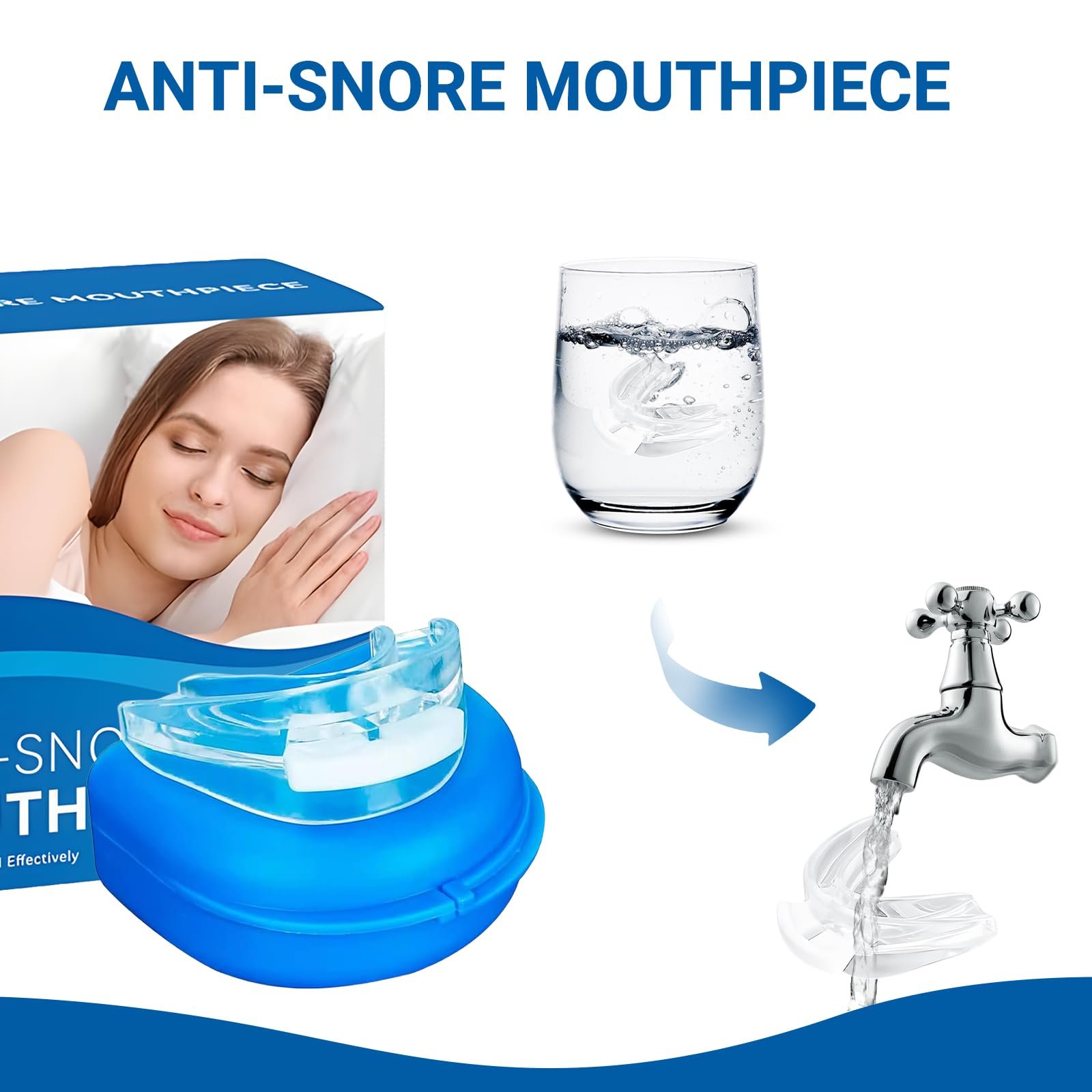 Стопор от храпа Шина для защиты от скрежета зубами, фото №3