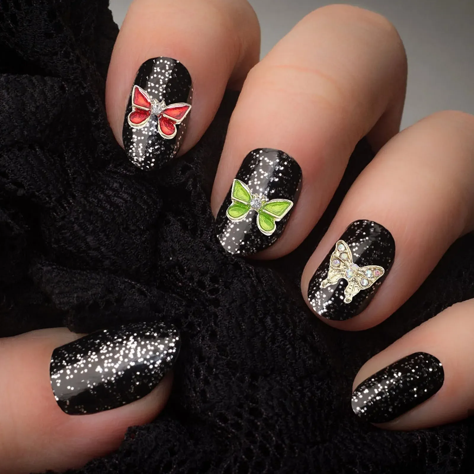 Прикраси для манікюру FOMIYES Метелики 40 шт, фото №8