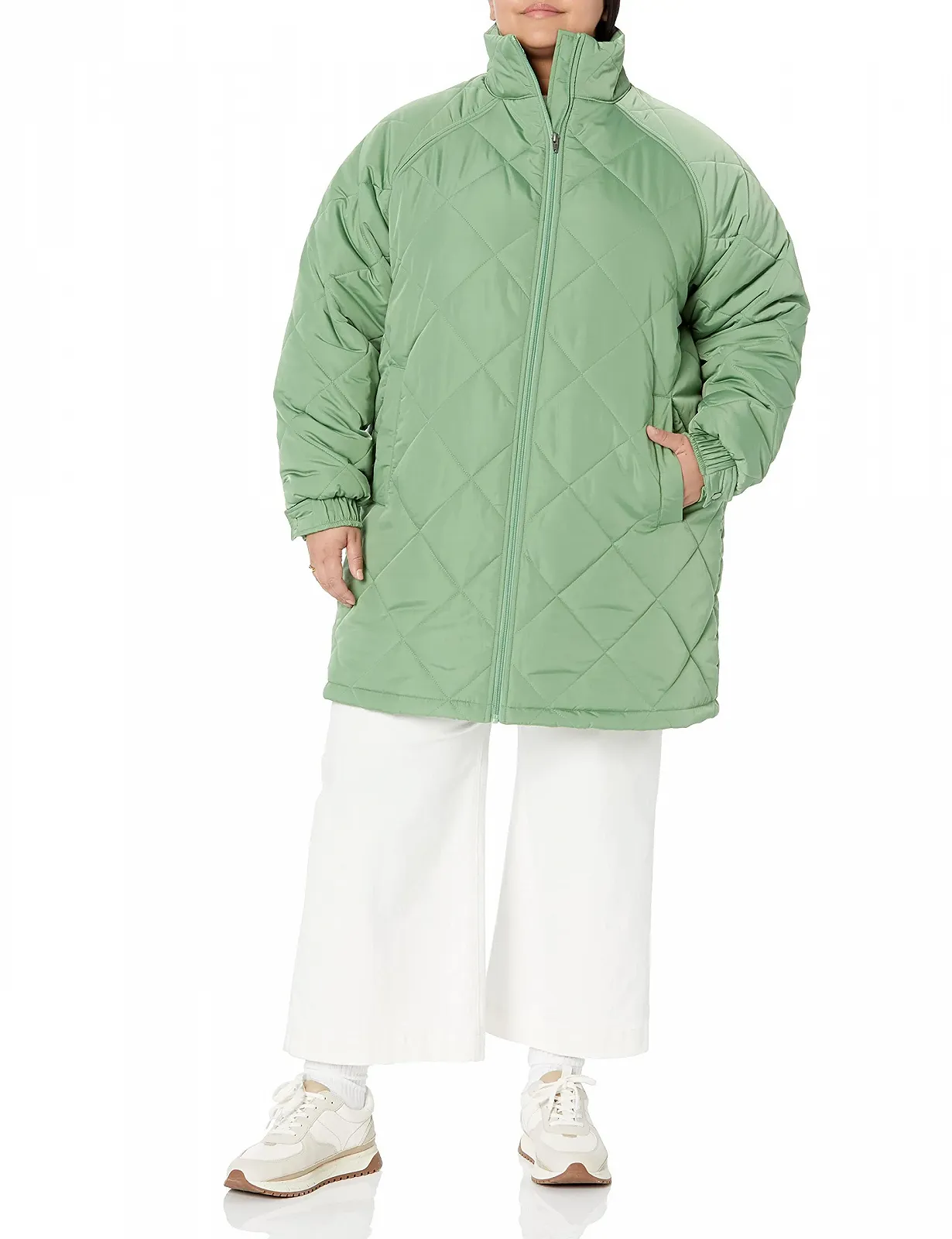 Пуховик Amazon Essentials Средней Длины из Переработанного Полиэстера Свободного Кроя, фото №5