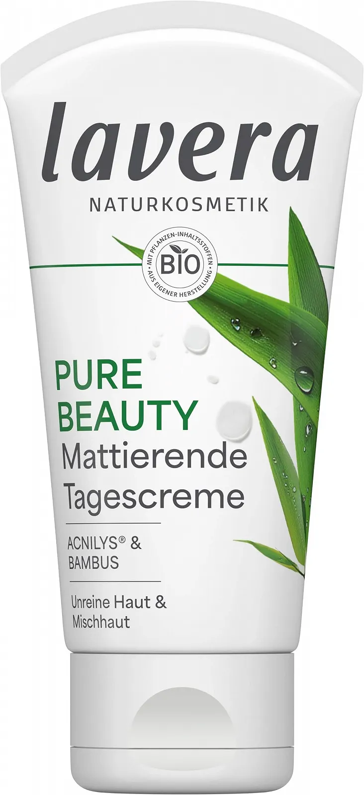 Матуючий денний крем lavera Pure Beauty з Acnilys та бамбуком 50 мл, фото №1