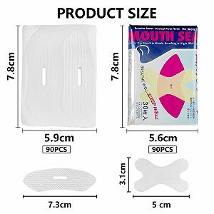 Смужки від хропіння, 180 шт, зручний ротовий пластир synthetic.ua - Фото 1