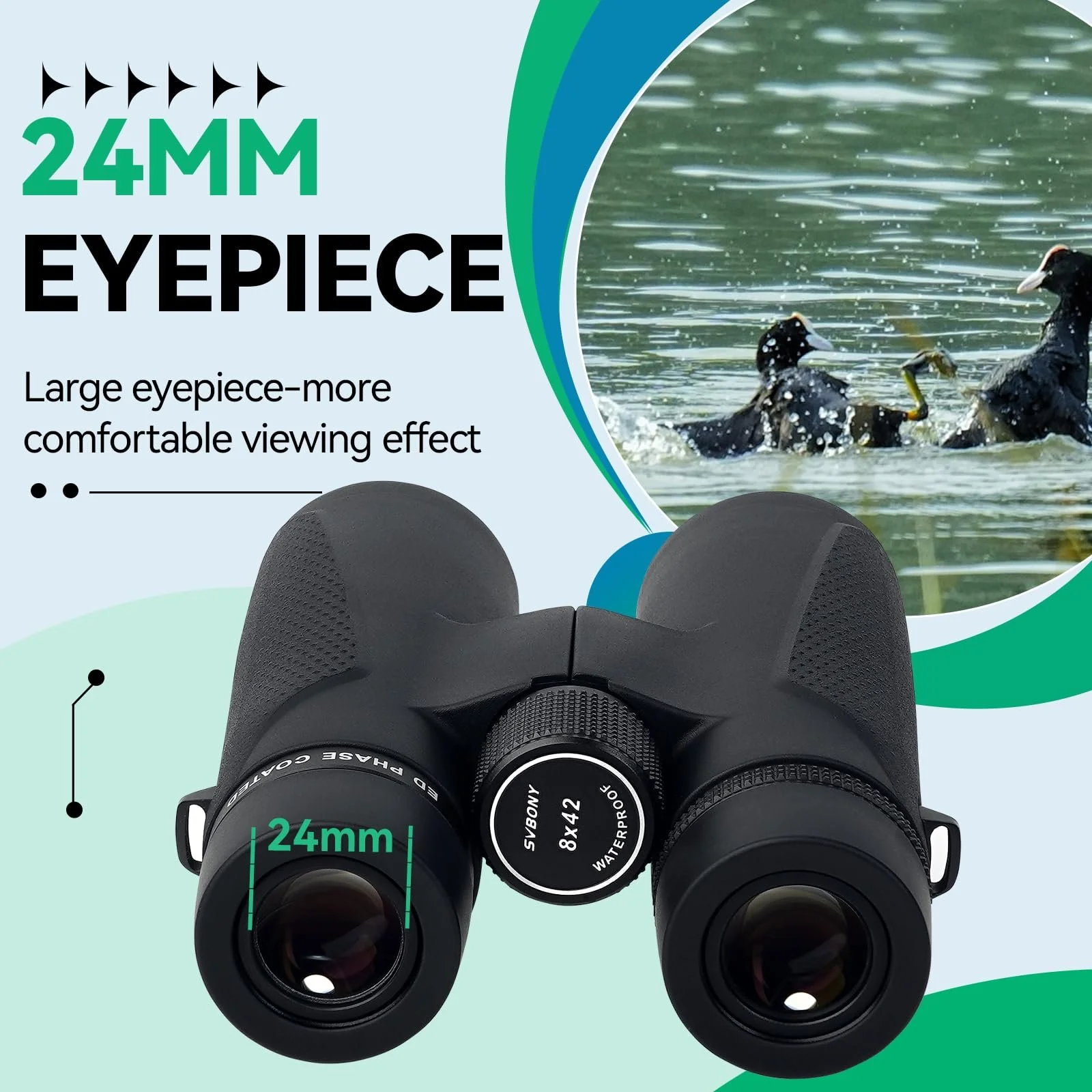 Бінокль Svbony SV202 8x42, фото №5