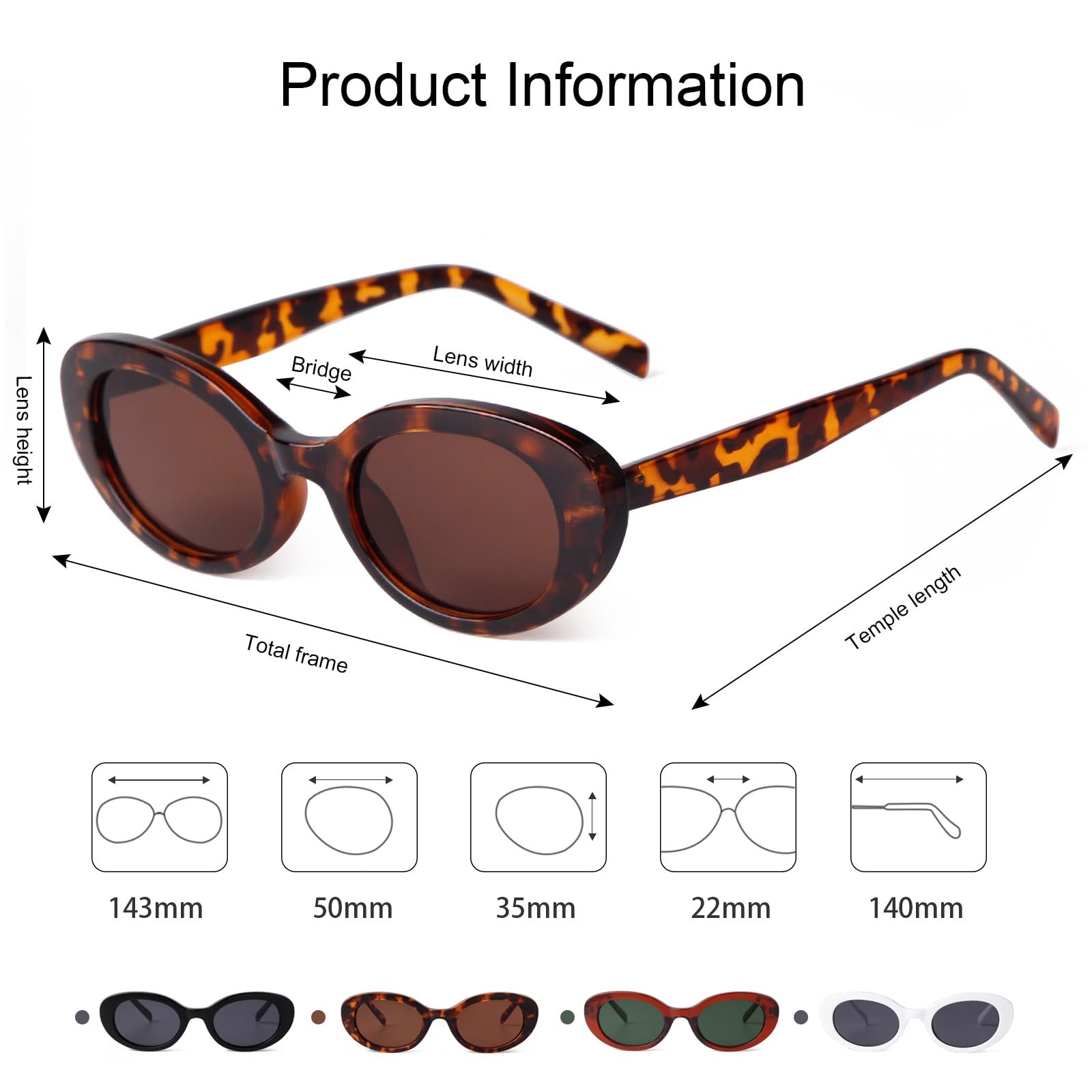 Вінтажні овальні сонцезахисні окуляри Laurinny для чоловіків і жінок, модні круглі, фото №5