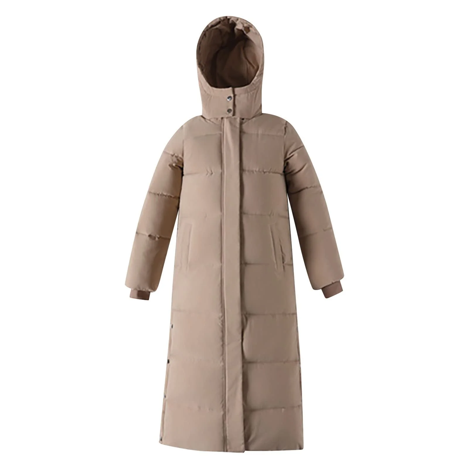 Женская Пуховая Куртка Зимняя Однотонная, фото №6 Женская Пуховая Куртка Зимняя Однотонная, фото №6