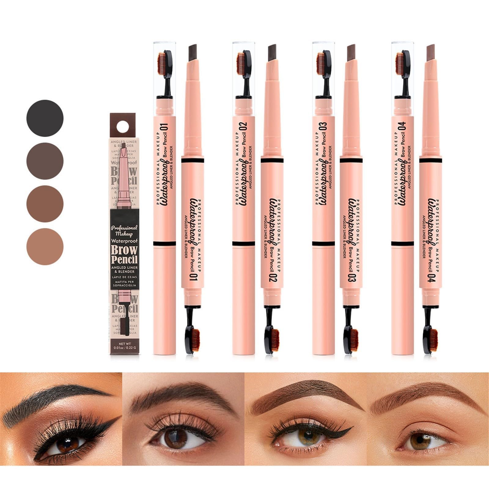 Олівець 3D Waterproof 2024 Microblading 4 Fork Tips, фото №2