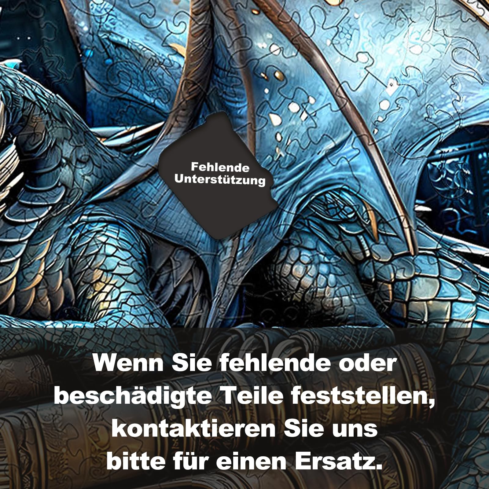 Деревянный пазл Old Dragon Фигурный L-34 x 34 см 300 элементов, фото №8