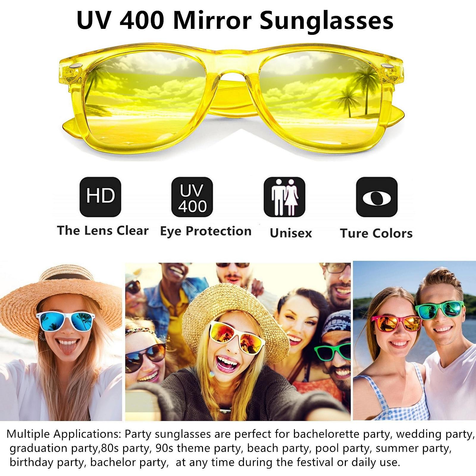 Вінтажні сонцезахисні окуляри FSMILING, 8 шт, багатокольорові, фото №3