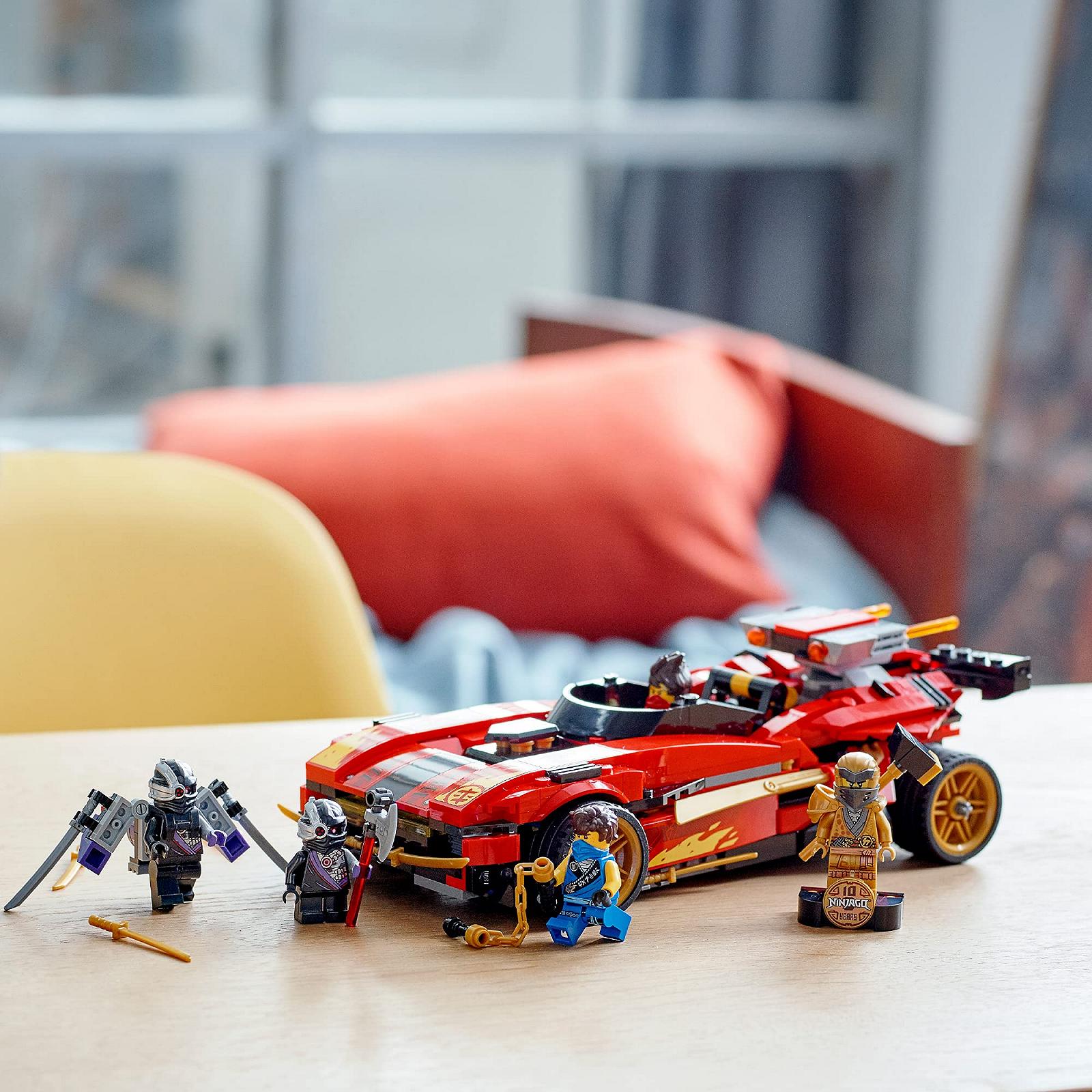 LEGO Ninjago Legacy 71737 X-1 Supercar Ніндзя і Мотоцикл з Колом як Золота Мініфігурка, фото №7