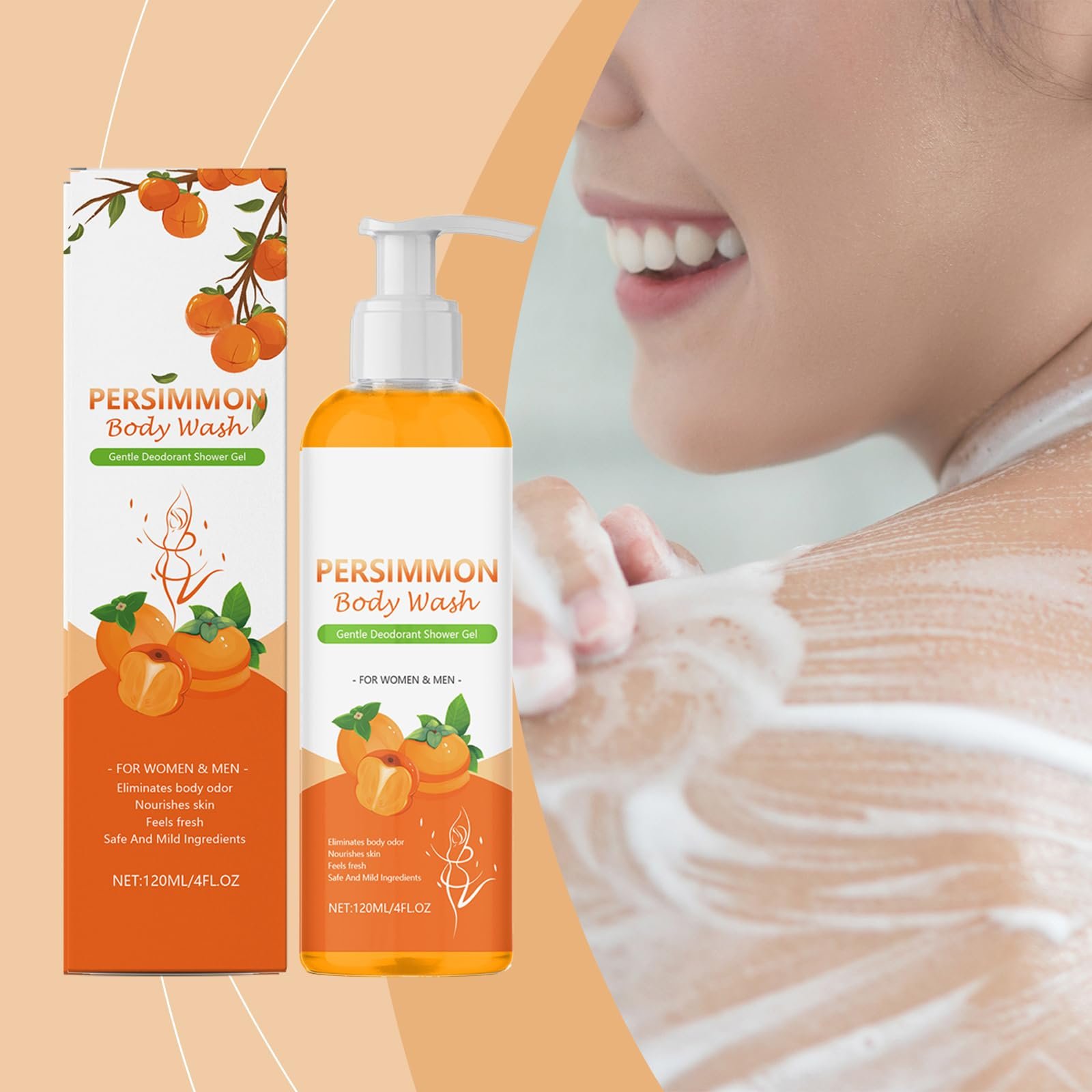 Гель для душу Persimmon освіжаючий та дезодоруючий 1 шт, фото №5