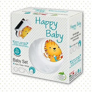 Набор посуды Cosmoplast Funky Lion Белый - Фото 1