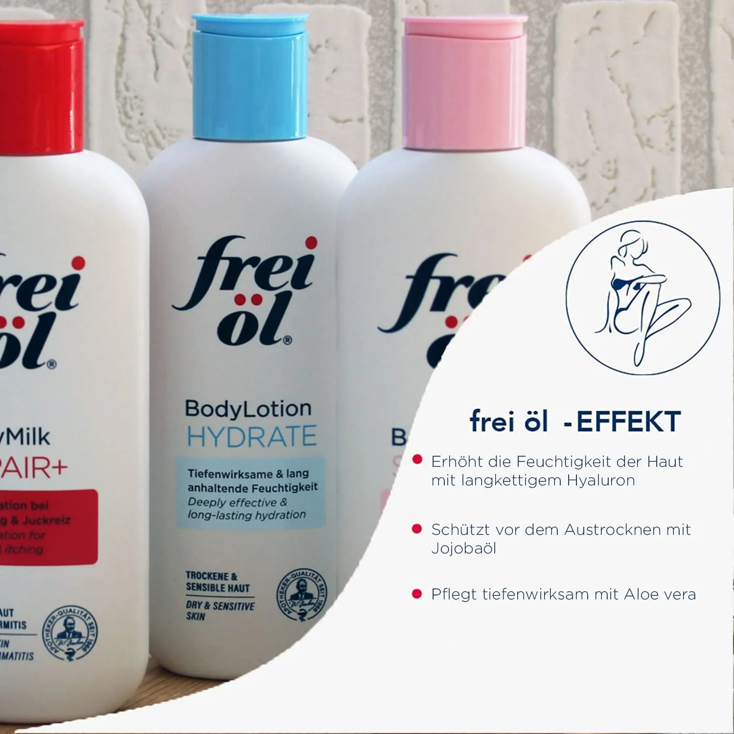 Лосьйон для тіла frei öl Bodyconcept Hydrate з гіалуроном, 250 мл, фото №2 Лосьйон для тіла frei öl Bodyconcept Hydrate з гіалуроном, 250 мл, фото №2