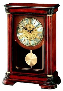 Настільний годинник з маятником Seiko Дерев'яний Кварцовий QXQ008B - Фото 1