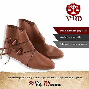 Ботинки Vehi Mercatus Viking Jorvik 37 Темно-коричневый, кожаная подошва synthetic.ua - Фото 1