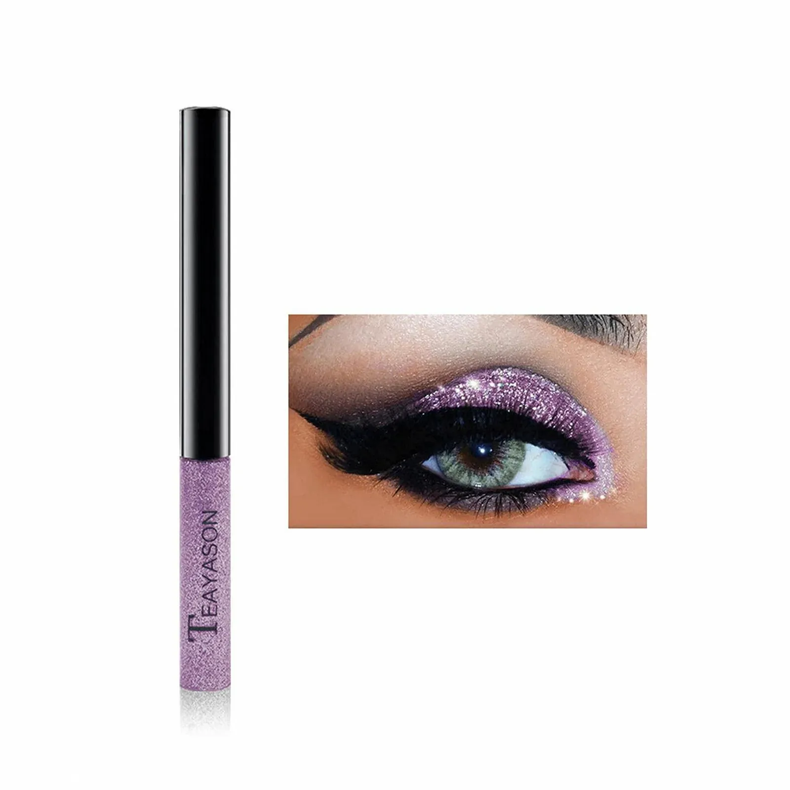 Подводка для глаз Niktule жидкая с блестками, фото №4